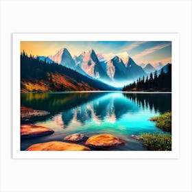 Mountain Lake 53 Art Print