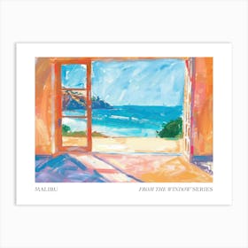 Malibu From The Window Series Poster Painting 3 Art Print