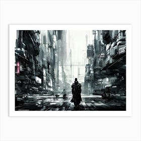 Futuristic Cityscape 1 Art Print