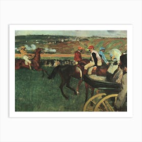 At The Races, Musée D'Orsay, Paris , Edgar Degas Art Print