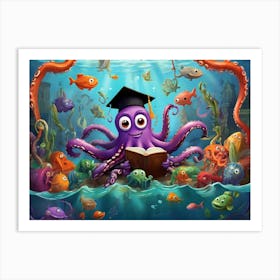 Fishy Freddy Facilitates! Art Print