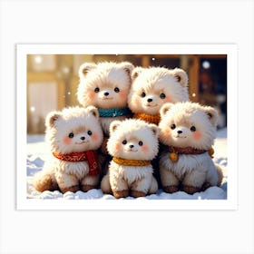 Teddy Bears 5 Art Print