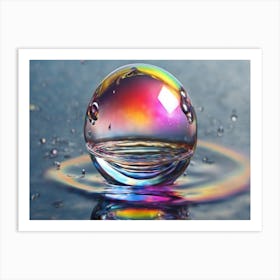 Water Drop Art Print