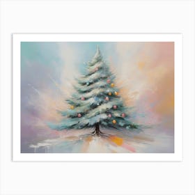 Abstract Christmas Tree 17 Art Print