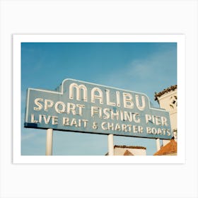 Malibu Pier III on Film Art Print