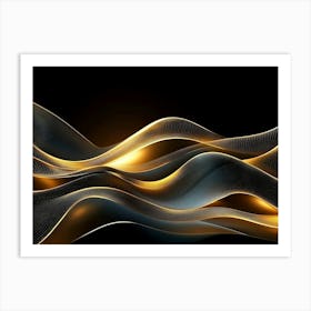 Abstract Wave Pattern Art Print