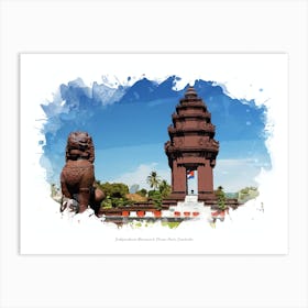 Independence Monument, Phnom Penh, Cambodia Art Print