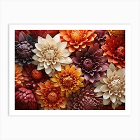 Dahlias 15 Art Print