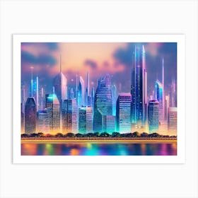 Futuristic Cityscape 39 Art Print