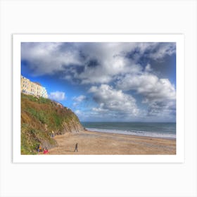 Beach At Tenby, Pembrokeshire Art Print