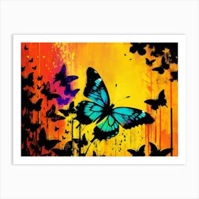 Butterfly Painting 212 Art Print