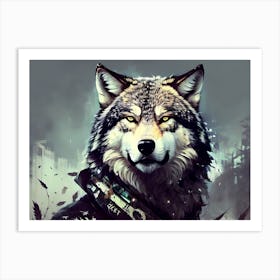 Wolf art 16 Art Print