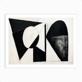 'Black And White' 2 Art Print