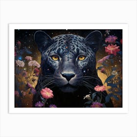 Black Jaguar 4 Art Print