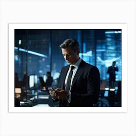 Businessman In A Suit 1 Art Print