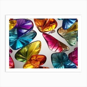 Colorful Glass Pieces 1 Art Print