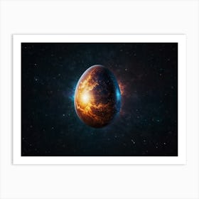 Space Egg Art Print