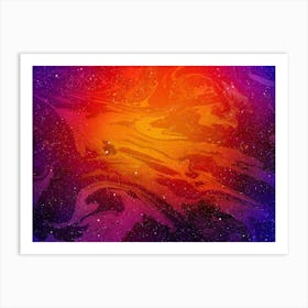 Nebula - Marble Space #4 Art Print