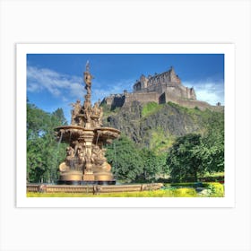 Edinburgh Castle Scotland Art Print