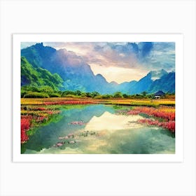 Mystic Valley Reflections Art Print