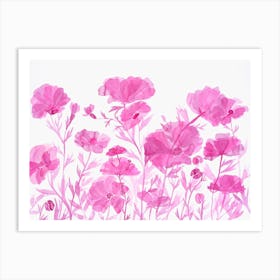 Pink Flowers Art Print