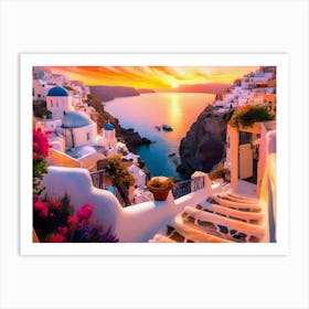 Santorini 1 Art Print