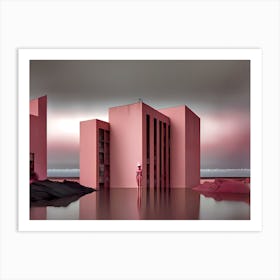 Pink City Art Print