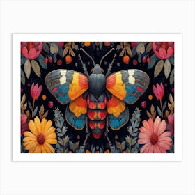 Moth Painting 2 Art Print