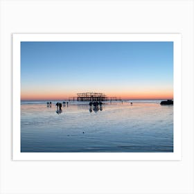 Brighton West Pier At Sunset Art Print