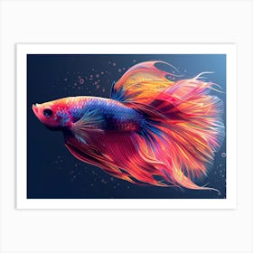 Siamese Catfish 11 Art Print