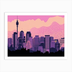 Sydney Skyline Art Print