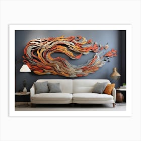 Wavy Wall Art Art Print