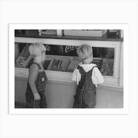 Untitled Photo, Possibly Related To Little Boys Deciding What Kind Of Candy They Want To Buy, Caldwell, Idaho By Russe Art Print