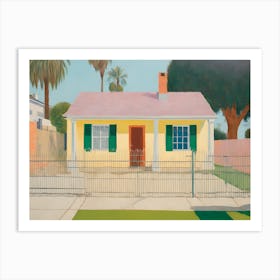 Los Angeles Abstract Compton House Painting Art Print