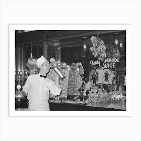 Untitled Photo, Possibly Related To Soda Jerker Flipping Ice Cream Into Malted Milk Shakes, Corpus Christi Art Print