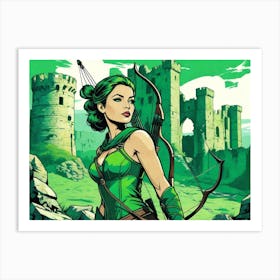 Green Arrow Art Print