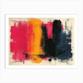 RetroRiso Revival: Embracing Analog Charm in Modern Design:Abstract Painting Art Print