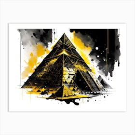 Pyramid Of Giza Art Print