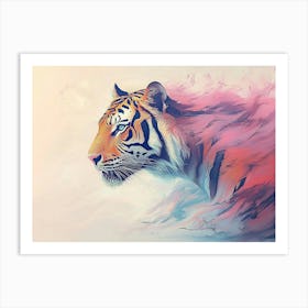 3D Tiger Art Print