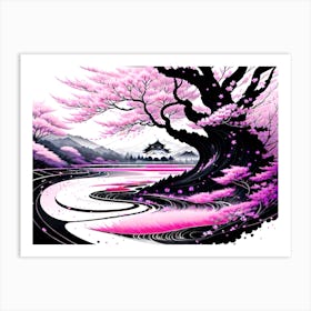 Sakura Tree 3 Art Print