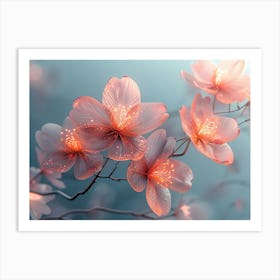 Cherry Blossoms Wallpaper 2 Art Print