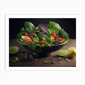 Crunchy Fresh Salad Art Print