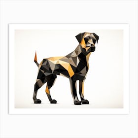 Polygonal Dog Art Print