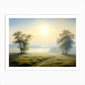 Morning Mist At Avonlea Art Print