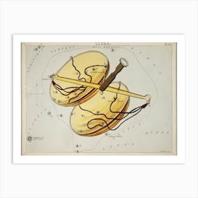 Sidney Hall’s (1831), Astronomical Chart Illustration Of The Libra Art Print