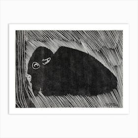 Lying Bison (1915), Samuel Jessurun Art Print