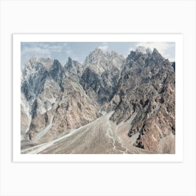 Karakoram Mountains In Gilgit-Baltistan In Pakistan Art Print