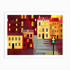 Townscape 1 Art Print