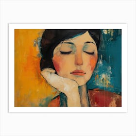 Contemporary Artwork Inspired By Amadeo Modigliani 8 Art Print