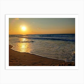 Sunset On The Beach Art Print